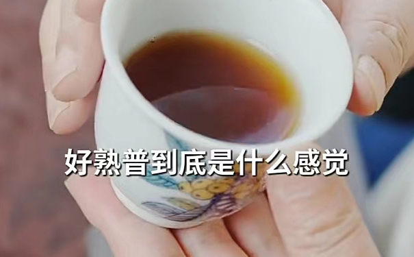 云南普洱茶熟茶记住要活厚滑